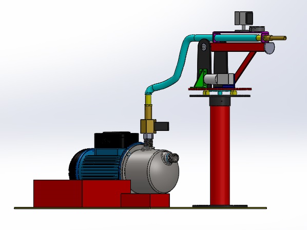 360 Degree Rotating Fire Protection System