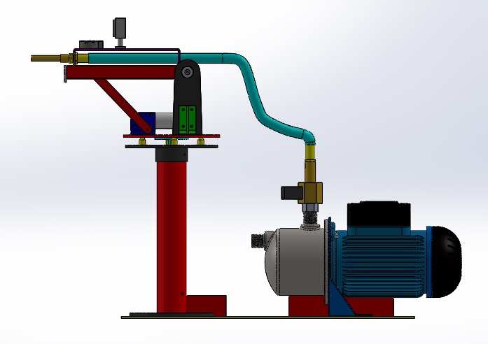 360 Degree Rotating Fire Protection System