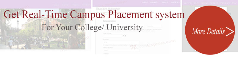 real time campus placement system software