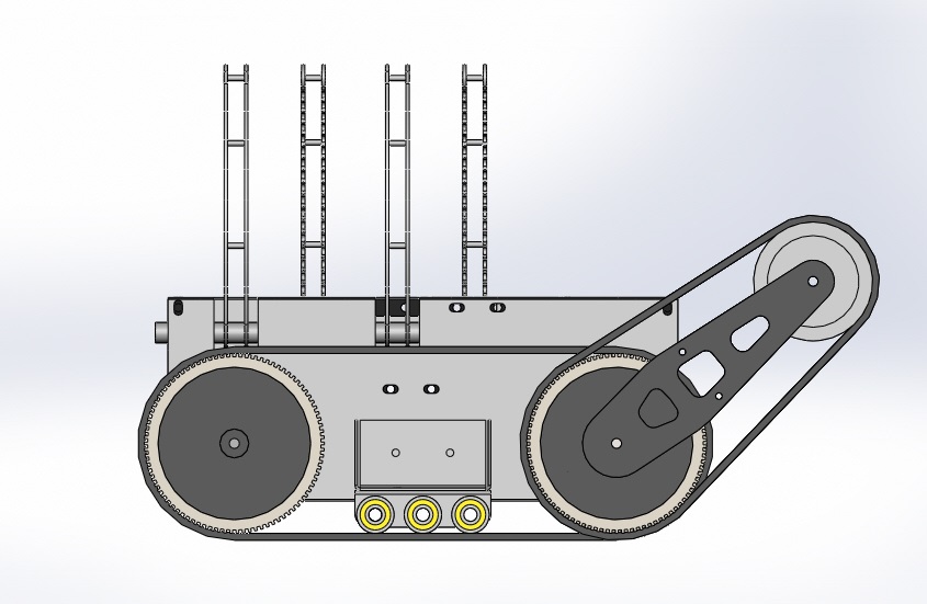 Goods Transport Stair Climber Robot side view